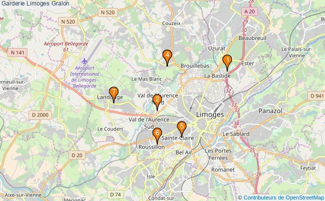 plan Garderie Limoges Associations Garderie Limoges : 7 associations