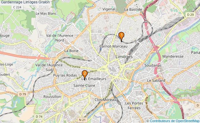 plan Gardiennage Limoges Associations Gardiennage Limoges : 2 associations