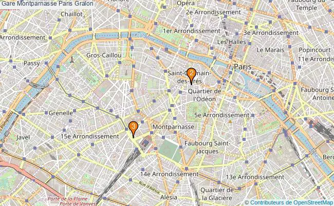 plan Gare Montparnasse Paris Associations gare Montparnasse Paris : 4 associations