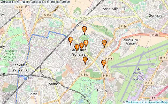 plan Garges-lès-Gonesse Garges-lès-Gonesse Associations Garges-lès-Gonesse Garges-lès-Gonesse : 13 associations