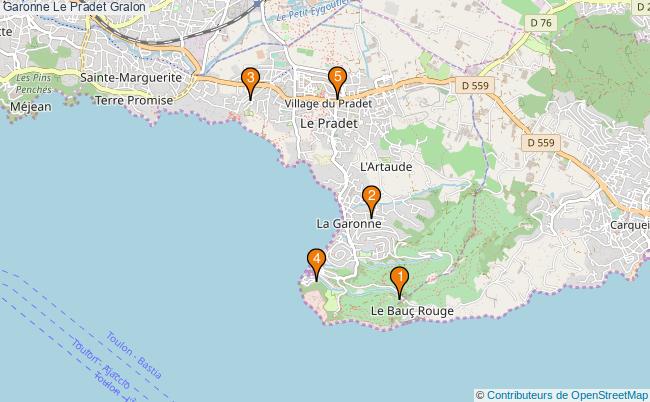 plan Garonne Le Pradet Associations Garonne Le Pradet : 5 associations