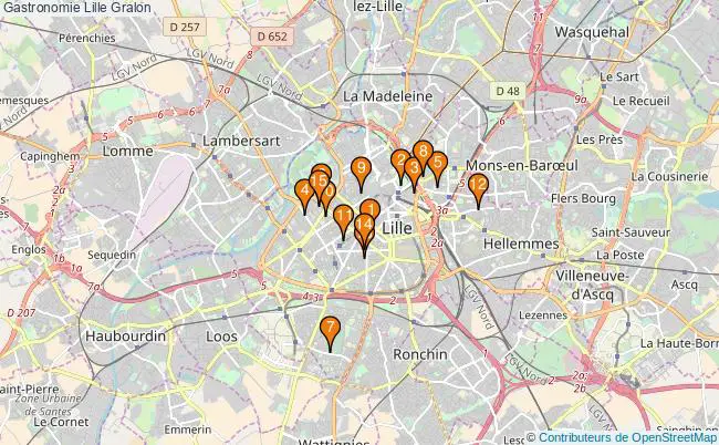 plan Gastronomie Lille Associations Gastronomie Lille : 17 associations