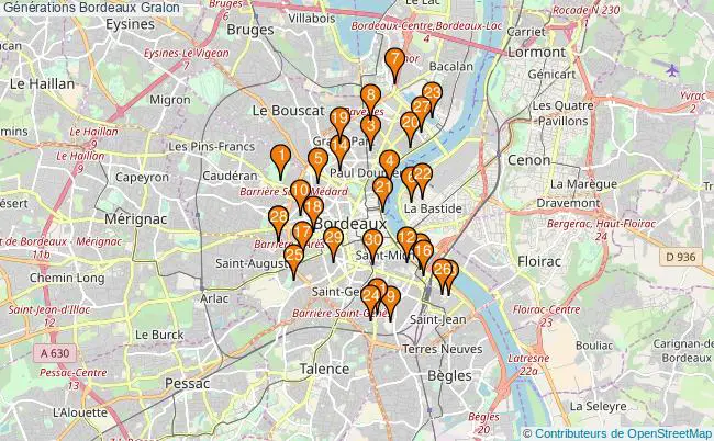 plan Générations Bordeaux Associations Générations Bordeaux : 43 associations