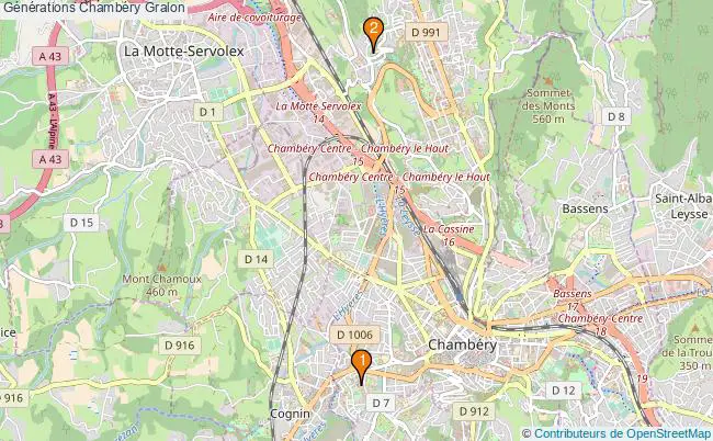 plan Générations Chambéry Associations Générations Chambéry : 4 associations