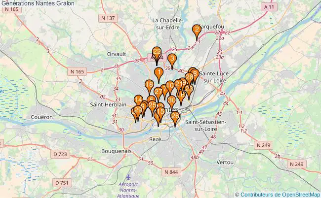 plan Générations Nantes Associations Générations Nantes : 36 associations