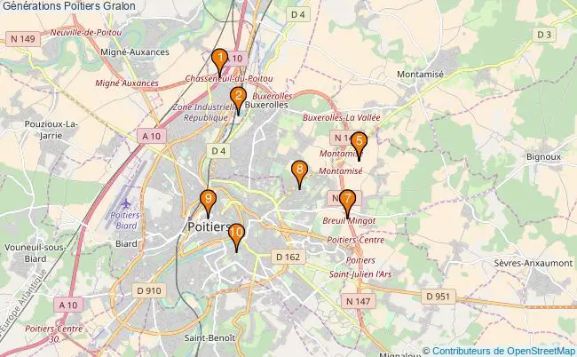 plan Générations Poitiers Associations Générations Poitiers : 12 associations