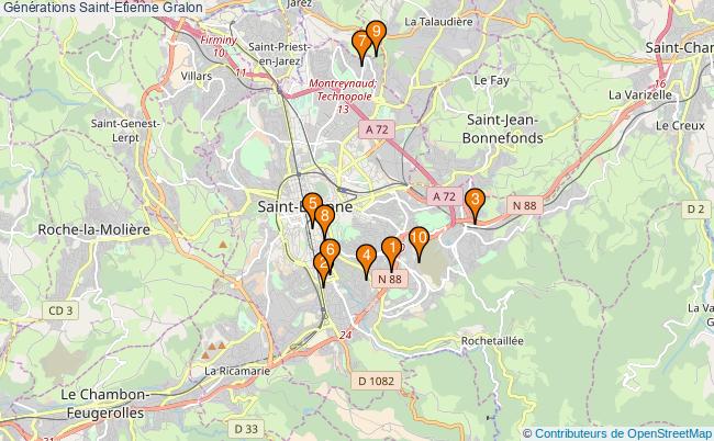 plan Générations Saint-Etienne Associations Générations Saint-Etienne : 12 associations