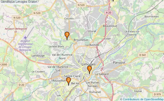 plan Génétique Limoges Associations génétique Limoges : 4 associations