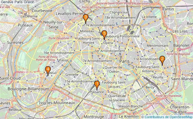 plan Genève Paris Associations Genève Paris : 9 associations