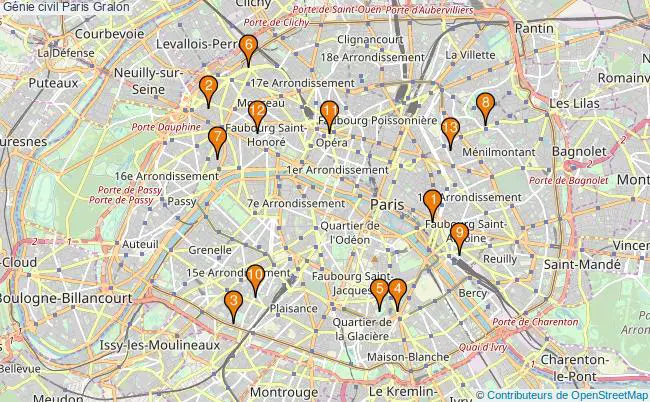 plan Génie civil Paris Associations génie civil Paris : 11 associations