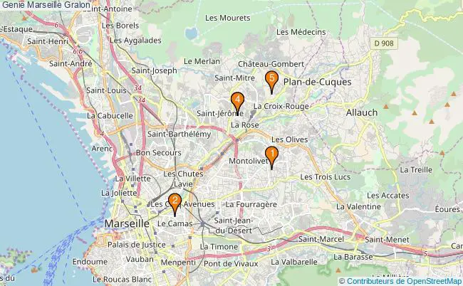 plan Genie Marseille Associations genie Marseille : 5 associations