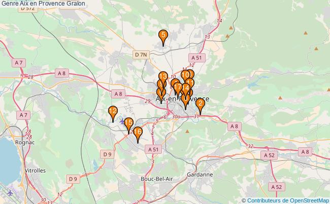 plan Genre Aix en Provence Associations genre Aix en Provence : 22 associations