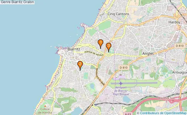 plan Genre Biarritz Associations genre Biarritz : 6 associations