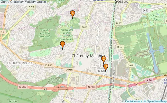 plan Genre Châtenay-Malabry Associations genre Châtenay-Malabry : 7 associations