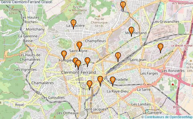 plan Genre Clermont-Ferrand Associations genre Clermont-Ferrand : 18 associations