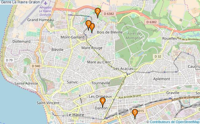 plan Genre Le Havre Associations genre Le Havre : 9 associations