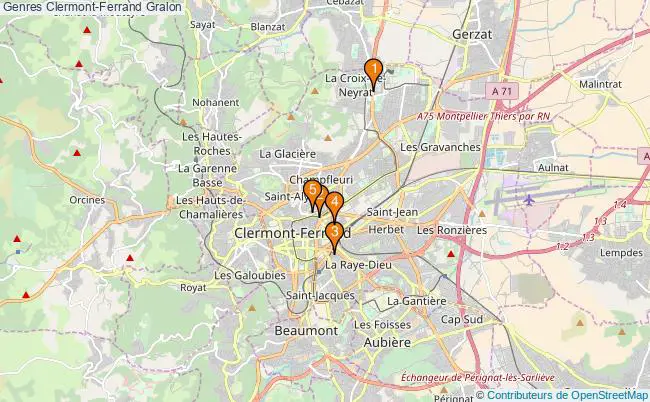 plan Genres Clermont-Ferrand Associations genres Clermont-Ferrand : 7 associations