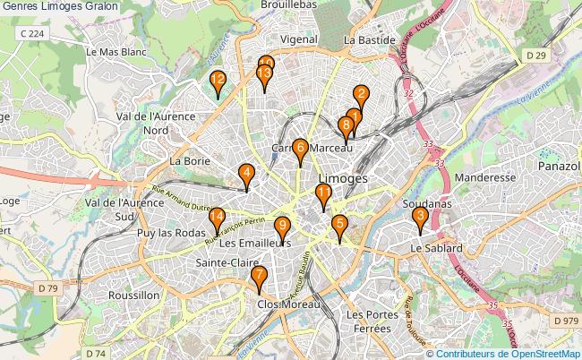 plan Genres Limoges Associations genres Limoges : 15 associations