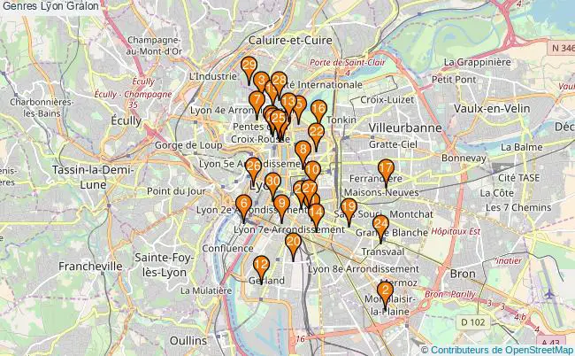 plan Genres Lyon Associations genres Lyon : 40 associations