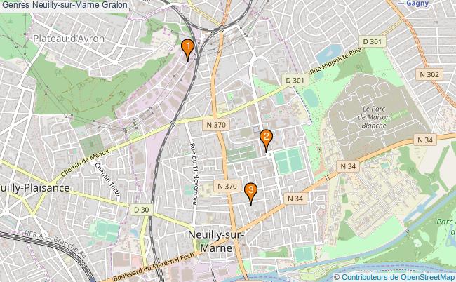 plan Genres Neuilly-sur-Marne Associations genres Neuilly-sur-Marne : 3 associations