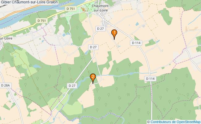plan Gibier Chaumont-sur-Loire Associations gibier Chaumont-sur-Loire : 2 associations