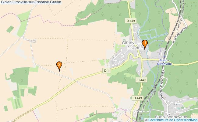 plan Gibier Gironville-sur-Essonne Associations gibier Gironville-sur-Essonne : 2 associations