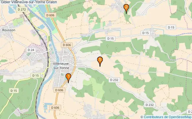 plan Gibier Villeneuve-sur-Yonne Associations gibier Villeneuve-sur-Yonne : 5 associations
