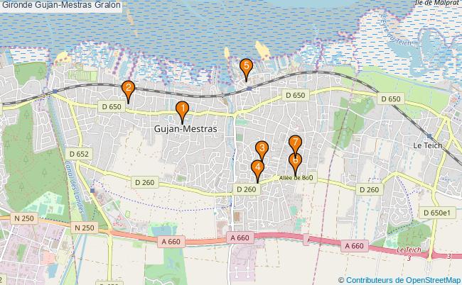 plan Gironde Gujan-Mestras Associations Gironde Gujan-Mestras : 6 associations