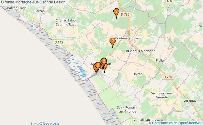 plan Gironde Mortagne-sur-Gironde Associations Gironde Mortagne-sur-Gironde : 11 associations