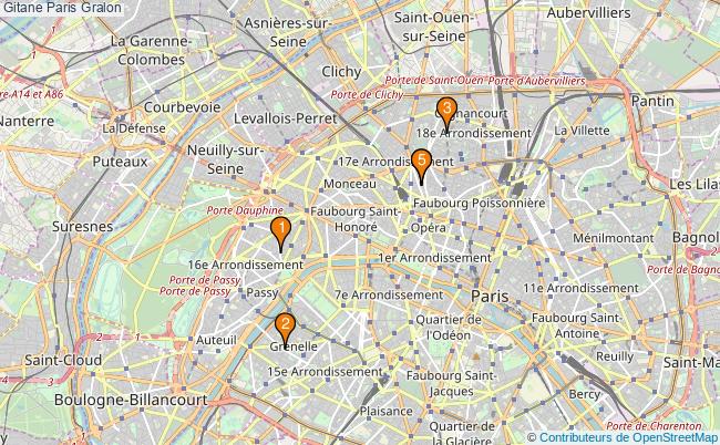plan Gitane Paris Associations gitane Paris : 4 associations