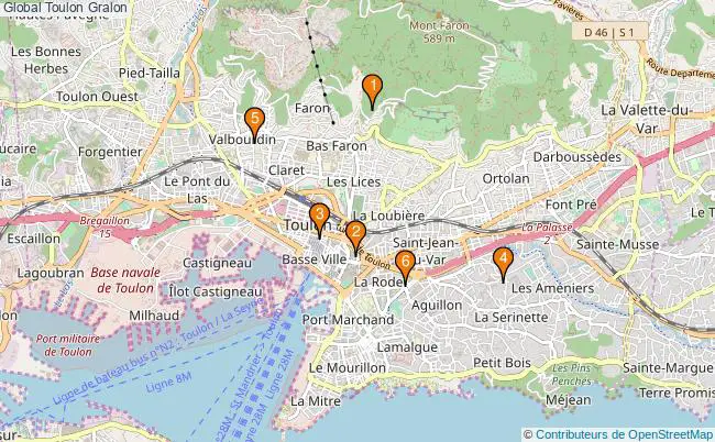 plan Global Toulon Associations Global Toulon : 9 associations