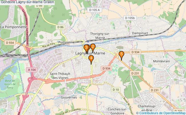 plan Gondoire Lagny-sur-Marne Associations gondoire Lagny-sur-Marne : 5 associations