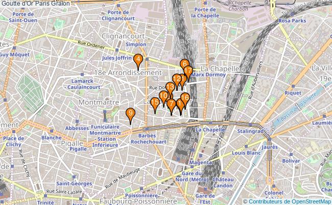 plan Goutte d'Or Paris Associations Goutte d'Or Paris : 20 associations