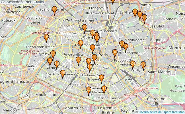 plan Gouvernement Paris Associations gouvernement Paris : 112 associations