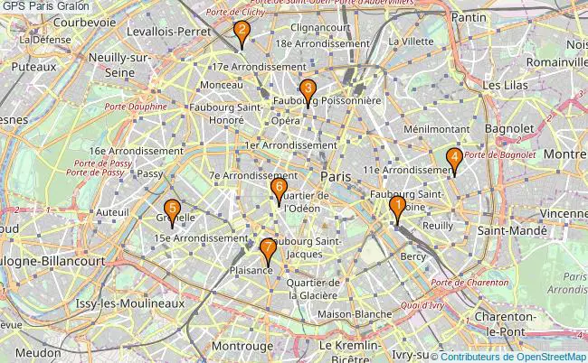 plan GPS Paris Associations GPS Paris : 8 associations