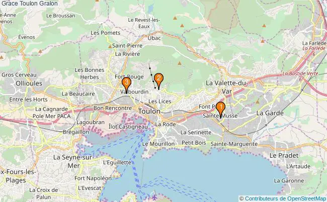 plan Grace Toulon Associations grace Toulon : 7 associations