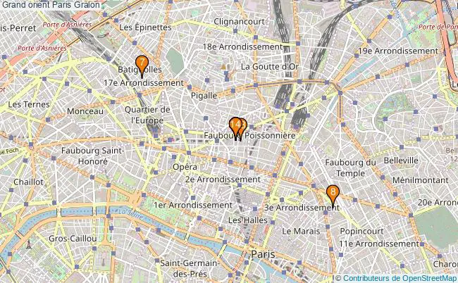 plan Grand orient Paris Associations grand orient Paris : 15 associations
