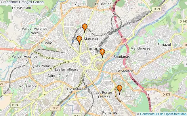 plan Graphisme Limoges Associations graphisme Limoges : 4 associations
