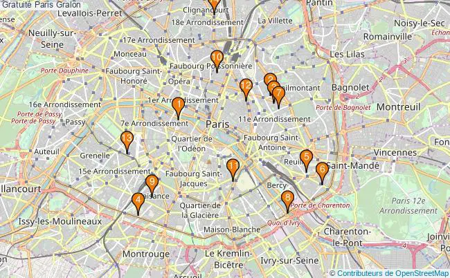 plan Gratuité Paris Associations gratuité Paris : 26 associations