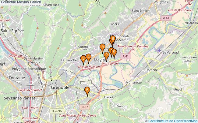 plan Grenoble Meylan Associations Grenoble Meylan : 9 associations