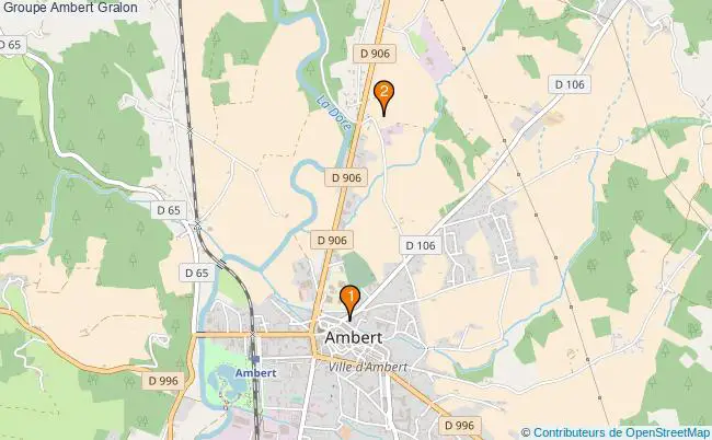 plan Groupe Ambert Associations groupe Ambert : 3 associations