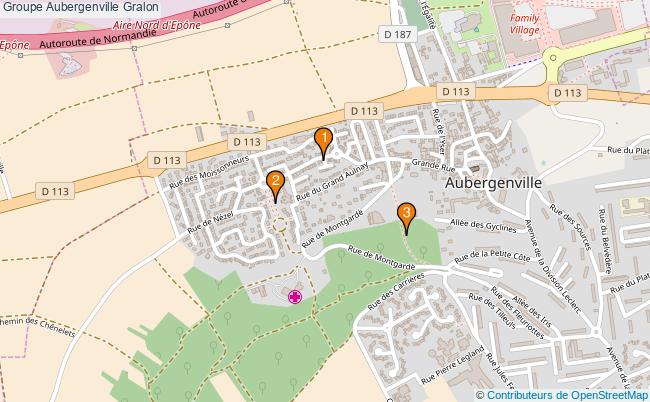 plan Groupe Aubergenville Associations groupe Aubergenville : 4 associations