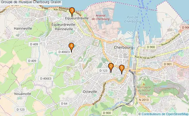 plan Groupe de musique Cherbourg Associations groupe de musique Cherbourg : 9 associations