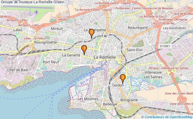 plan Groupe de musique La Rochelle Associations groupe de musique La Rochelle : 4 associations