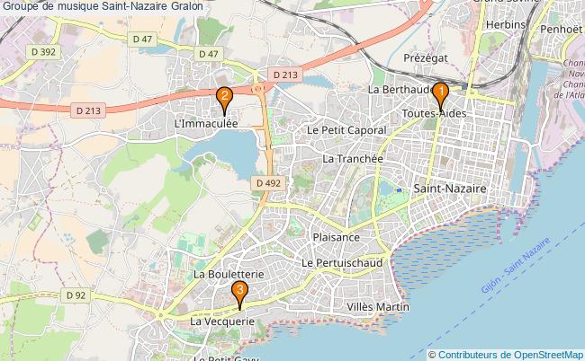plan Groupe de musique Saint-Nazaire Associations groupe de musique Saint-Nazaire : 4 associations