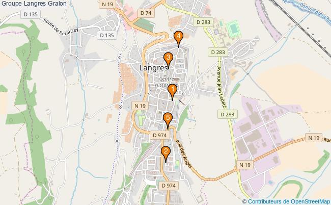 plan Groupe Langres Associations groupe Langres : 6 associations