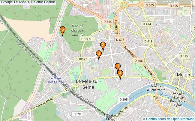 plan Groupe Le Mée-sur-Seine Associations groupe Le Mée-sur-Seine : 5 associations