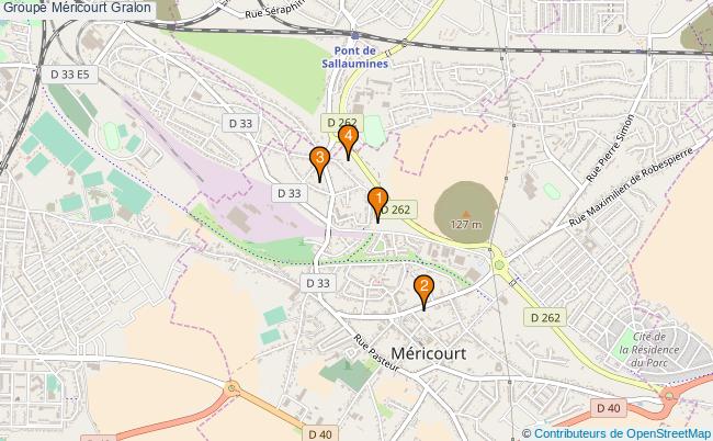 plan Groupe Méricourt Associations groupe Méricourt : 4 associations
