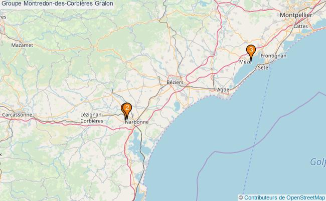 plan Groupe Montredon-des-Corbières Associations groupe Montredon-des-Corbières : 3 associations