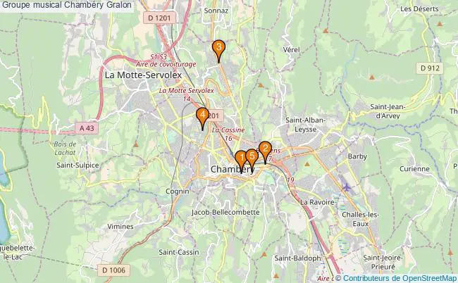 plan Groupe musical Chambéry Associations groupe musical Chambéry : 6 associations